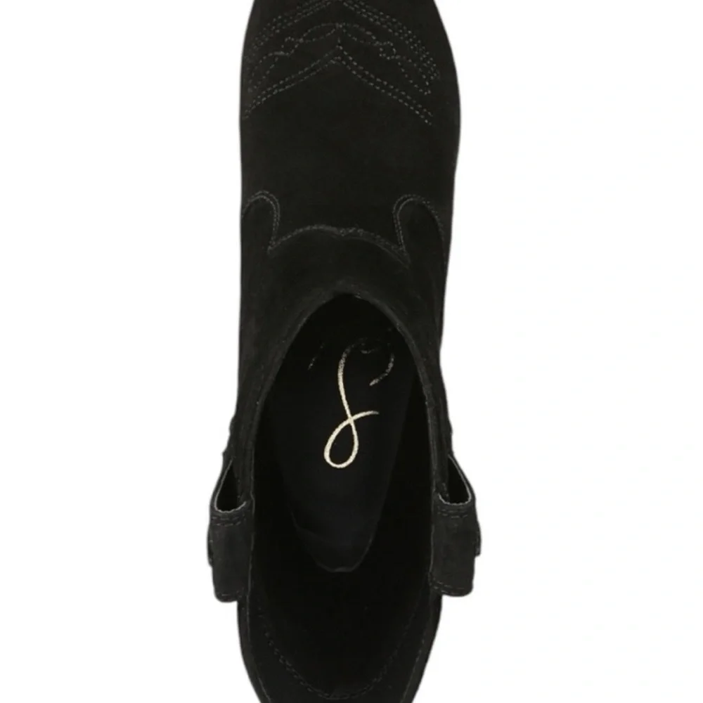 Sam Edelman Black Heeled Boots - Picture 6 of 15